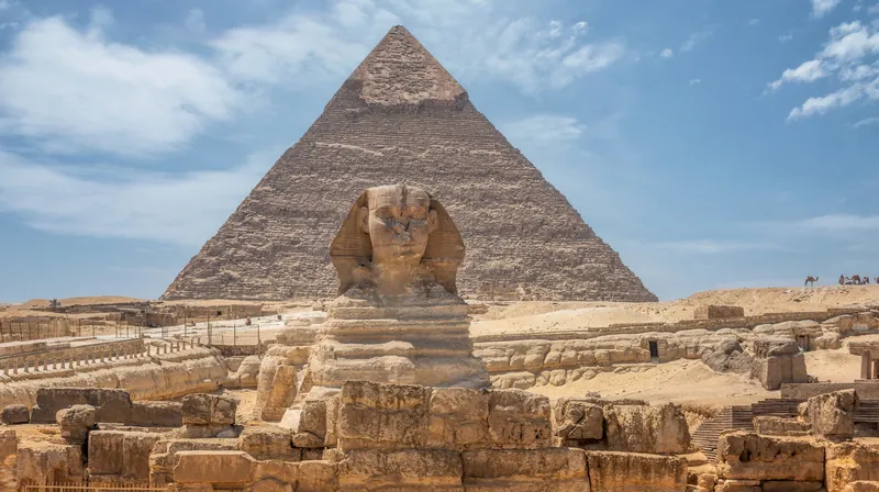 The Sphinx and the Pyramids of Giza